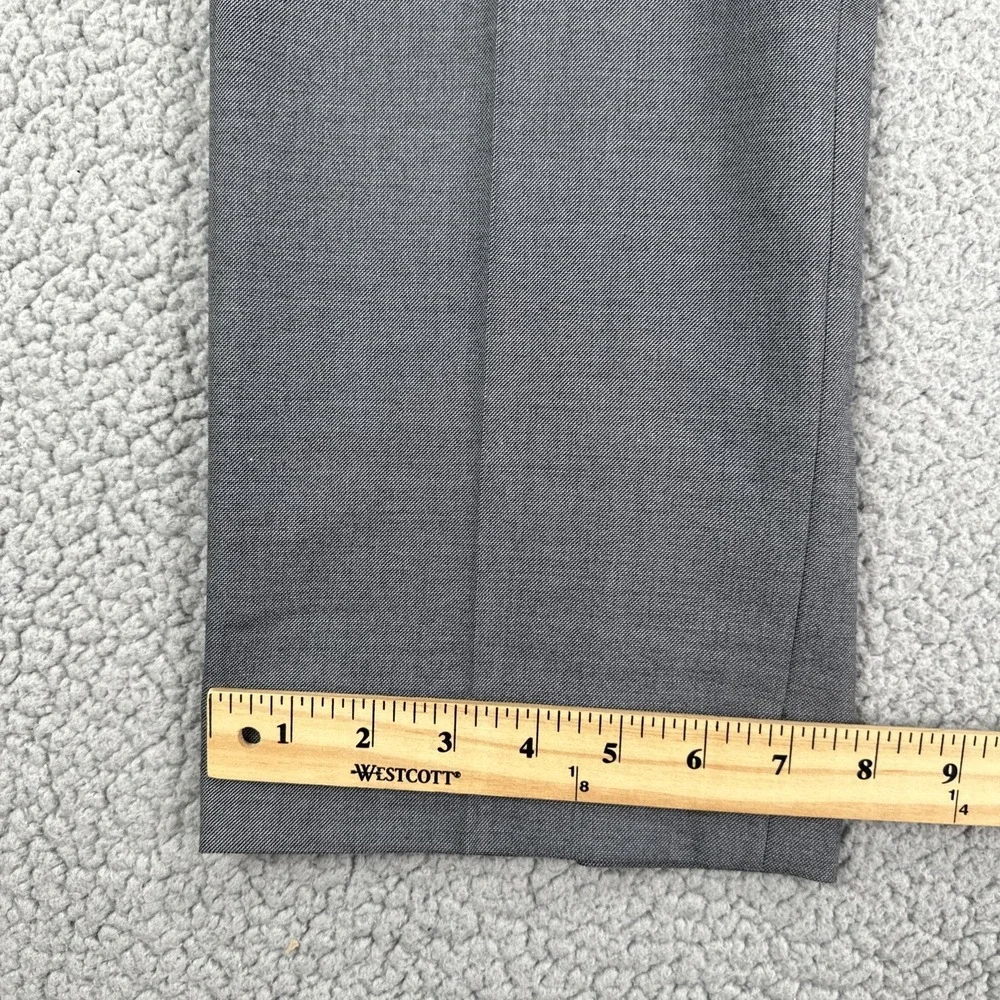 Banana Republic Slim Fit Dress Pants Men 34x34 Grey Sharkskin Stretch Preppy‎